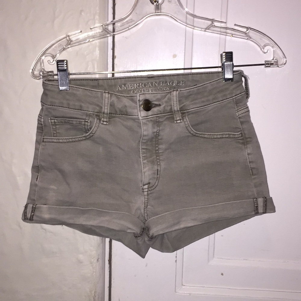 high rise jean shorts
